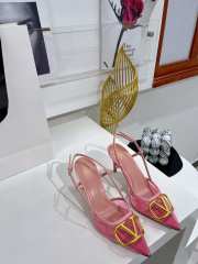 Valentino Slingback Pump In Transparent Polymer Pastel - 1