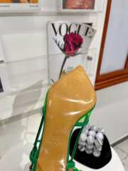 Valentino Slingback Pump In Transparent Polymer Green - 3