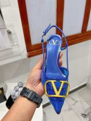 Valentino Slingback Pump In Transparent Polymer Blue - 6