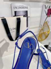 Valentino Slingback Pump In Transparent Polymer Blue - 4