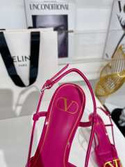 Valentino Slingback Pump In Transparent Polymer Pink - 6