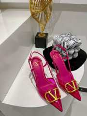 Valentino Slingback Pump In Transparent Polymer Pink - 4