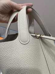 Hermes Picotin Lock Silver Bag 18cm - 4