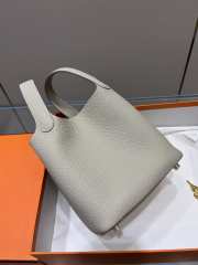 Hermes Picotin Lock Silver Bag 18cm - 5