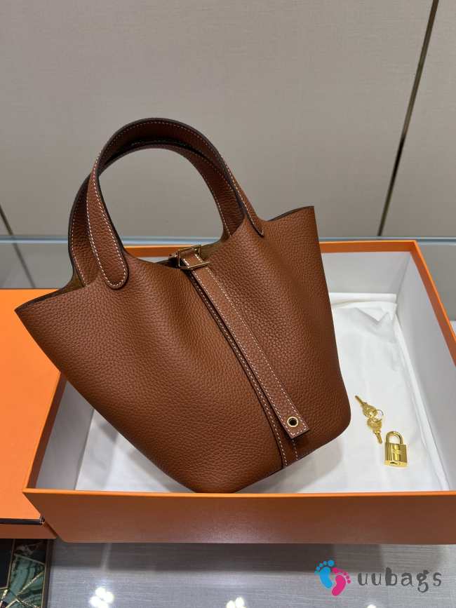 Hermes Picotin Lock Camel Bag 18cm - 1