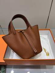 Hermes Picotin Lock Camel Bag 18cm - 1