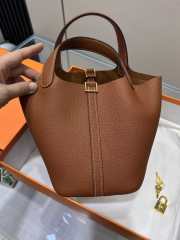 Hermes Picotin Lock Camel Bag 18cm - 3