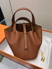 Hermes Picotin Lock Camel Bag 18cm - 4