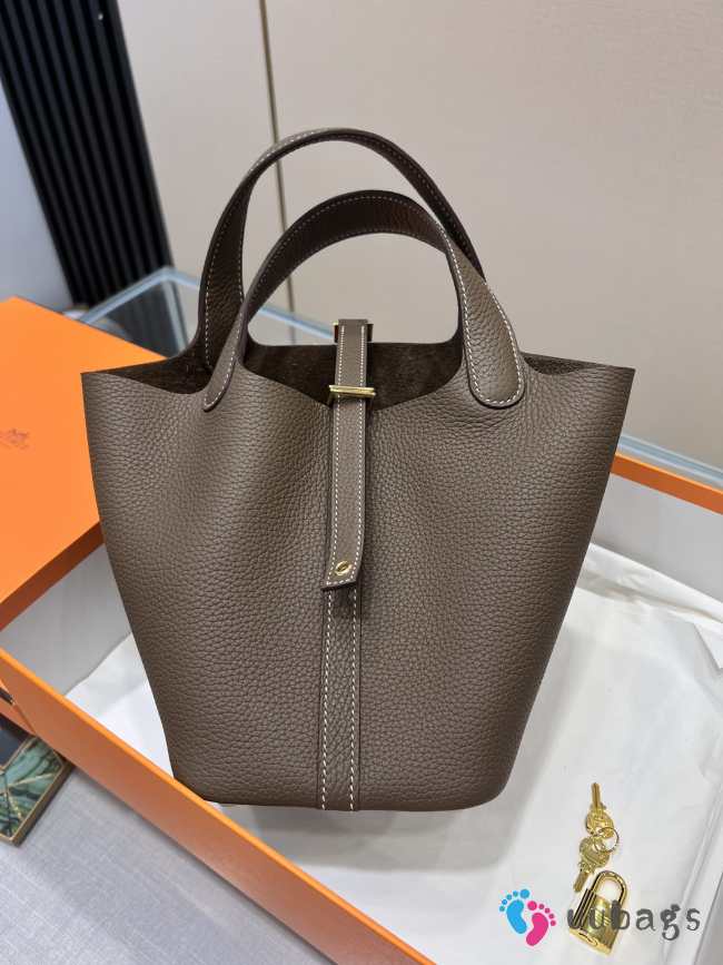 Hermes Picotin Lock Taupe Bag 18cm - 1