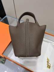 Hermes Picotin Lock Taupe Bag 18cm - 4