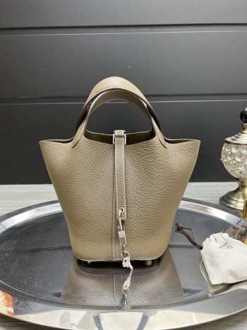 Hermes Picotin Lock Grege Bag 18cm