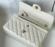 Chanel Flapbag Classic White with gold hardware 25cm - 5