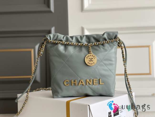 Chanel 23s grey tote bag mini 19x20x6cm - 1