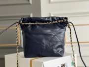 Chanel 23s blue tote bag mini 19x20x6cm - 6