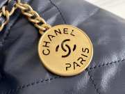 Chanel 23s blue tote bag mini 19x20x6cm - 3