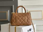 Chanel 23P Coco Handle In Brown 13x19x9cm - 2