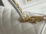 Chanel 23P White Coco handle 29x18x12cm - 3