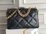 Chanel 19 gold buckle bag in black 25x36x11cm - 5