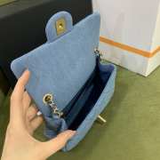 Chanel 22c denim 13x20x7cm - 4