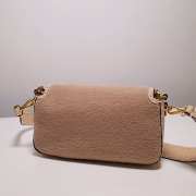 Fendi Baguette Re-Edition bag in brown sheepskin - 2