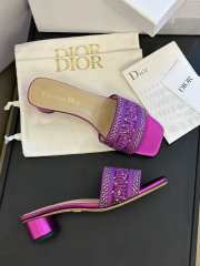 Dior Dway heeled slide purple  - 4