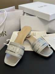 Dior Dway heeled slide gray 5cm - 2