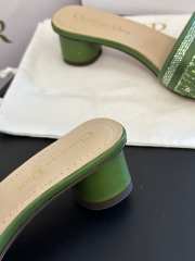 Dior Dway heeled slide green 5cm - 5