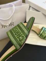 Dior Dway heeled slide green 5cm - 2