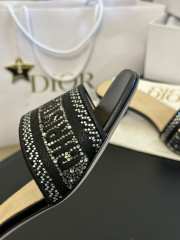 Dior Dway heeled slide black 5cm - 4