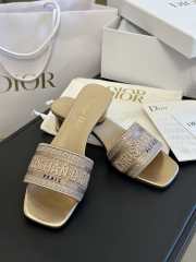 Dior Dway heeled slide 5cm - 6