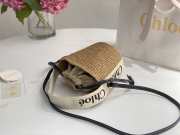 Chloe Small Woody Basket Beige 17x16x16cm - 6