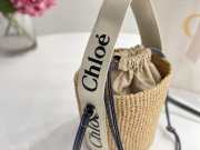 Chloe Small Woody Basket Beige 17x16x16cm - 4