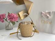 Chloe Small Woody Basket Yellow 17x16x16cm - 1