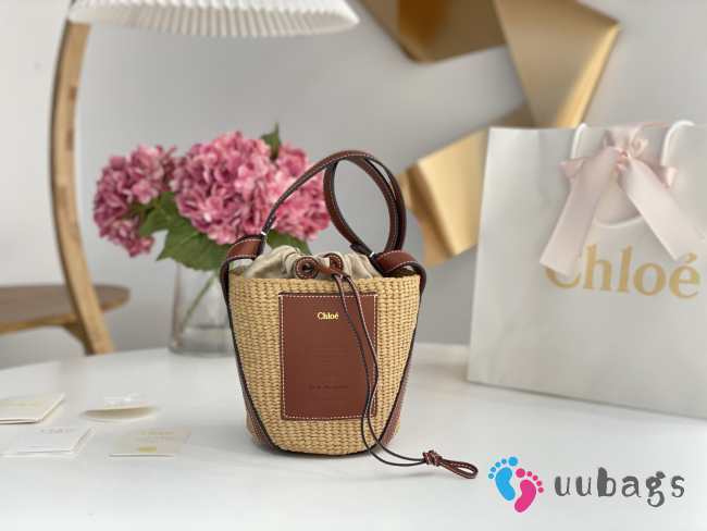 Chloe Mifuko Small Woody Basket 17x16x16cm  - 1