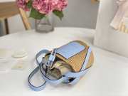 Chloe Mifuko Small Woody Basket Blue 17x16x16cm  - 5