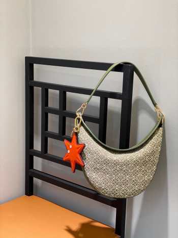 Loewe Luna Hobo Green 29x27x8cm