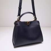 Fendi Peekaboo Essential Bag Leather Black Large 27x13x22cm - 6