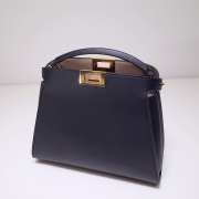 Fendi Peekaboo Essential Bag Leather Black Large 27x13x22cm - 4