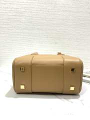 Loewe Amazona square bag in nappa calfskin brown - 6