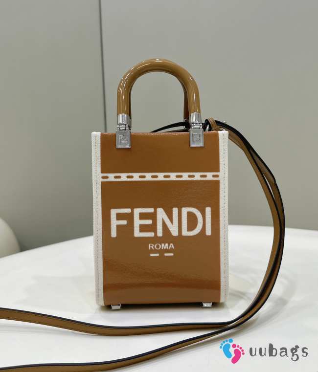 Fendi brown  Tote bag 13x6.5x17cm - 1