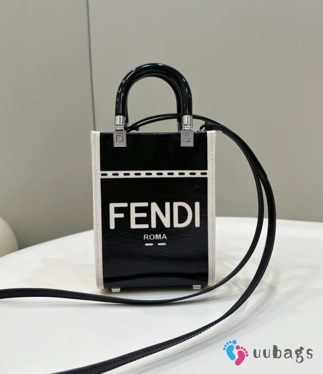 Fendi black Tote bag 13x6.5x17cm - 1