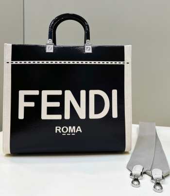 Fendi black Tote bag 35.5x15x30cm