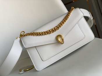 Bvlgari Serpenti East-West Maxi Chain white 28x17x6cm