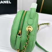 Chanel Round bag green 16x6cm - 4