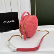 Chanel Round bag pink 16x6cm - 2