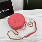 Chanel Round bag pink 16x6cm - 3