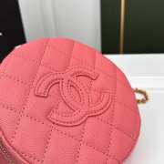 Chanel Round bag pink 16x6cm - 6