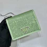 Prada Duchesse bling Green 11.5x8cm - 1