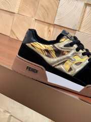 Fendi Match Black & Yellow Sneaker  - 6