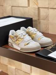 Fendi Match White & Yellow Sneaker - 1